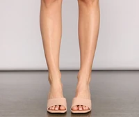 Trendy Basic Square Toe Mules