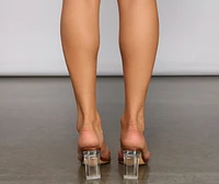 City Life PVC Thong Heels