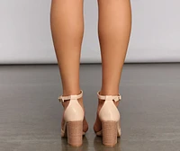 Stacked On Basics Block Heels