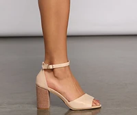 Stacked On Basics Block Heels