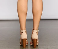 Classic-Chic Strappy Block Heels