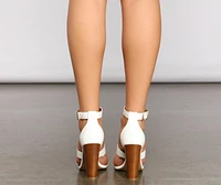 Classic-Chic Strappy Block Heels