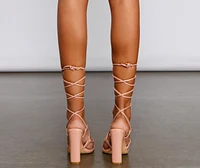 Level Up Lace Block Heels