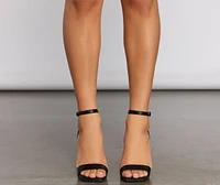 So Sophisticated Quilted Faux Leather Block Heels