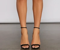 Take Notice Faux Suede Stiletto Heels