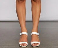 Elevated Essential Short Block Heels