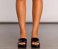 '90s Babe Jelly Square Toe Mule