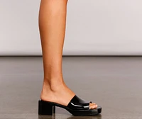 '90s Babe Jelly Square Toe Mule