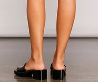 '90s Babe Jelly Square Toe Mule