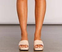 '90s Babe Jelly Square Toe Mule