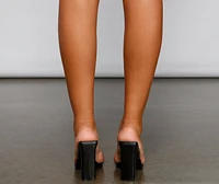 The Clear Double Band PVC Mules