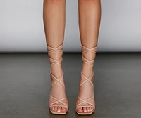 Chic And Polished Lace-Up Heels