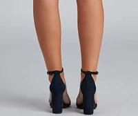 Dazzling Rhinestone Strap Heels