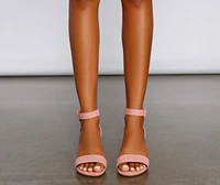 Lowkey Glamour Low Block Heel