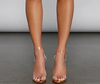 The Clear Lucite Block Heels