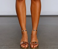 Major Shine Chrome Block Heels