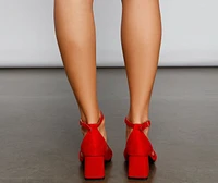 The Everyday Criss-Cross Block Heel