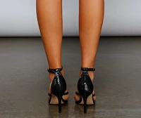 On Repeat Croc Embossed Stiletto Heels