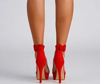 The Main Event Rhinestone Platform Stiletto Heels