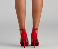 Solemate Criss-Cross Platform Heels
