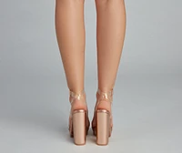 Glam Girl Gone Edgy Lug Sole Block Heels