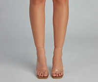 Clearly Fab Stiletto Heels