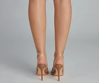 Clearly Fab Stiletto Heels