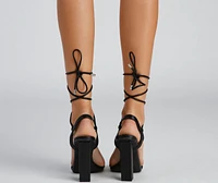Wrapped Chic Block Heels