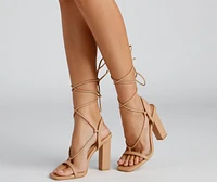 Wrapped Chic Block Heels