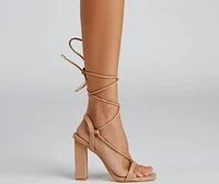 Wrapped Chic Block Heels