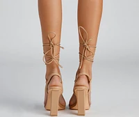 Wrapped Chic Block Heels