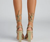 Wrapped Chic Block Heels