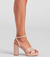 Style Crossing Nubuck Platform Heels