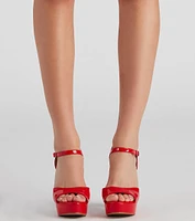 Glossin' Platform Block Heels