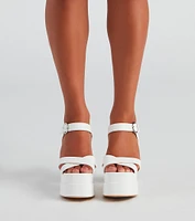 I Need Chunky Nubuck Block Heels