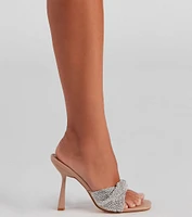 Sparkle Toes Rhinestone Mules
