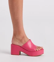 Fabulous Vibes Platform Mules