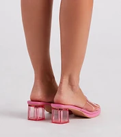 Bright As Day Platform Block Heel Sandals