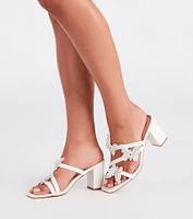 Winged Goddess Butterfly Rhinestone Mules