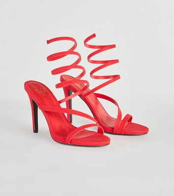 Amp It Up Spiral Stiletto Heels