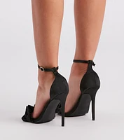 My Kind Of Party Satin Stiletto Heels