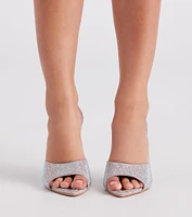 Enchant Rhinestone Stiletto Mules