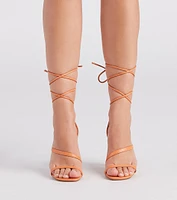 So Sleek Lace-Up Heels