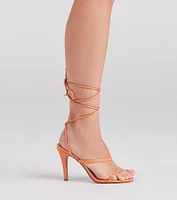 So Sleek Lace-Up Heels