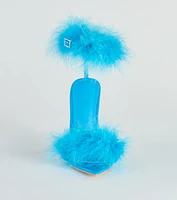 Simply Irresistible Marabou Stiletto Heels