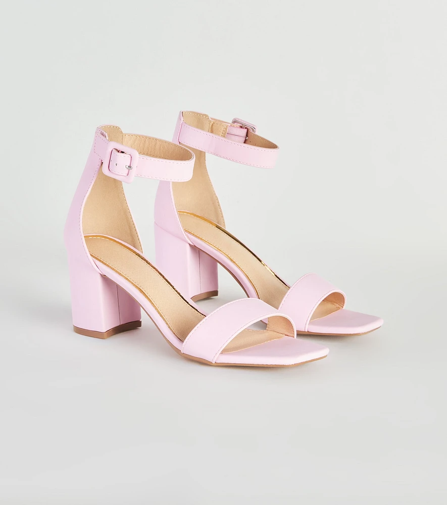 Stay Chic Low-Block Heels