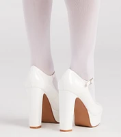 Bold And Polished Patent Leather Platform Pumps