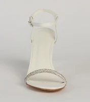 So Pretty Basic Rhinestone Block Heels