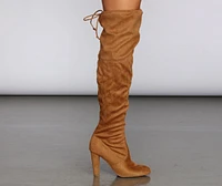 Over The Knee Block Heel Boots