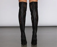 Over The Knee Lace Boots